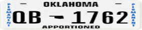 Trailer License Plate